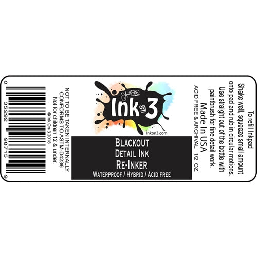 Simon Says Stamp! Inkon3 BLACKOUT REINKER 98715