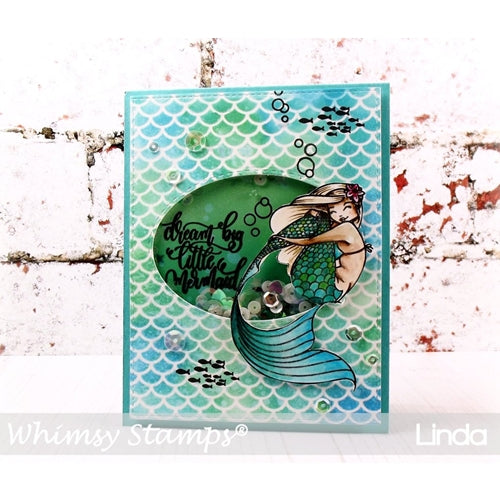 Simon Says Stamp! Whimsy Stamps LET'S BE MERMAIDS Clear Stamps cwsd227