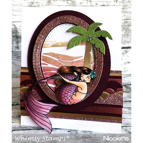 Simon Says Stamp! Whimsy Stamps LET'S BE MERMAIDS Clear Stamps cwsd227