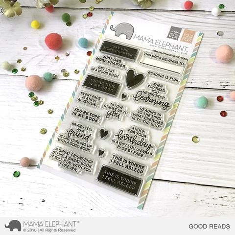 Simon Says Stamp! Mama Elephant Clear Stamps GOOD READS