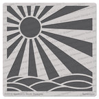 Simon Says Stamp! Newton's Nook Designs SUNSCAPE Stencil NN1806T02