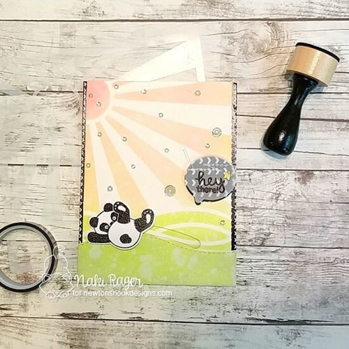 Simon Says Stamp! Newton's Nook Designs SUNSCAPE Stencil NN1806T02