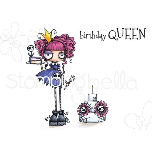Simon Says Stamp! Stamping Bella Cling Stamp ODDBALL BIRTHDAY QUEEN eb694