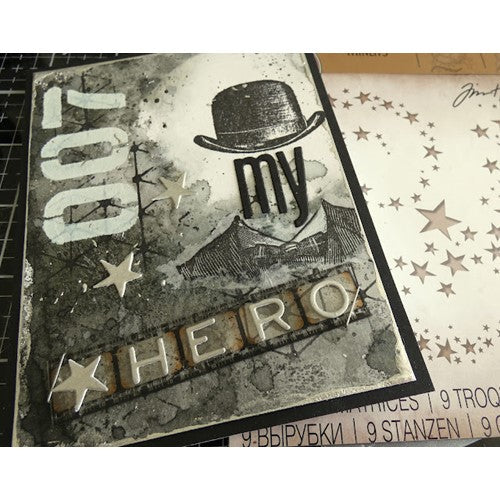 Simon Says Stamp! Tim Holtz Sizzix SWIRLING STARS Thinlits Die Set 663095 | color-code:ALT1