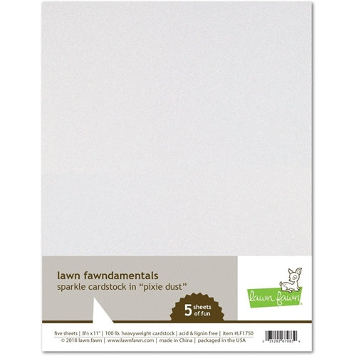 Simon Says Stamp! Lawn Fawn PIXIE DUST Sparkle 8.5 x 11 Cardstock LF1750