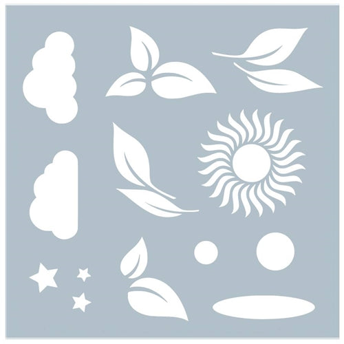Simon Says Stamp! Gina K Designs NATURE'S ELEMENTS Stencil 3450