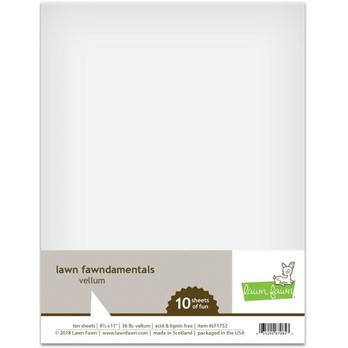 Simon Says Stamp! Lawn Fawn VELLUM 8.5 x 11 Translucent LF1752