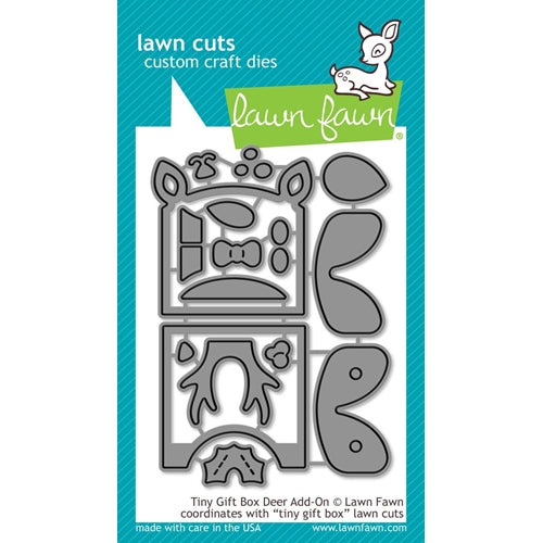 Simon Says Stamp! Lawn Fawn TINY GIFT BOX DEER ADD-ON Die Cuts LF1790