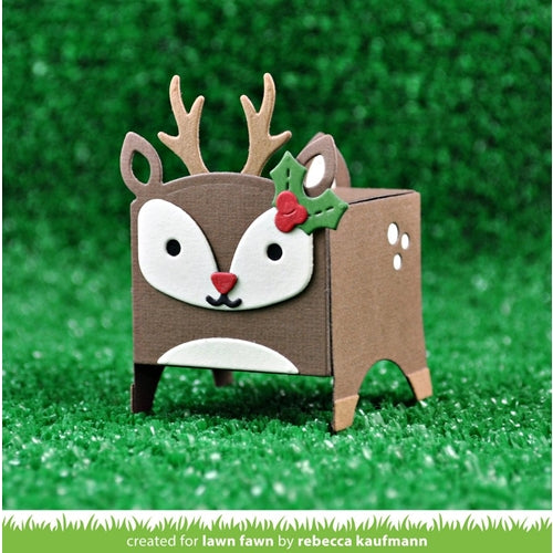 Simon Says Stamp! Lawn Fawn TINY GIFT BOX DEER ADD-ON Die Cuts LF1790