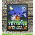 Simon Says Stamp! Lawn Fawn SPOOKY FENCE BORDER Die Cut LF1786