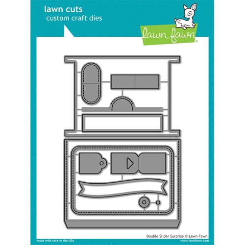 Simon Says Stamp! Lawn Fawn DOUBLE SLIDER SURPRISE Die Cuts LF1781