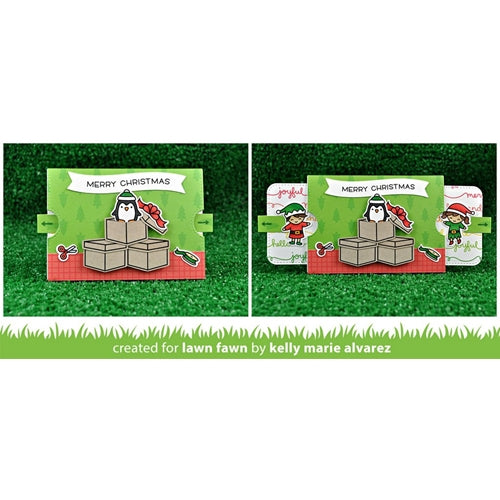 Simon Says Stamp! Lawn Fawn DOUBLE SLIDER SURPRISE Die Cuts LF1781