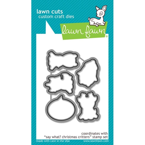 Simon Says Stamp! Lawn Fawn SAY WHAT CHRISTMAS CRITTERS Die Cuts LF1779