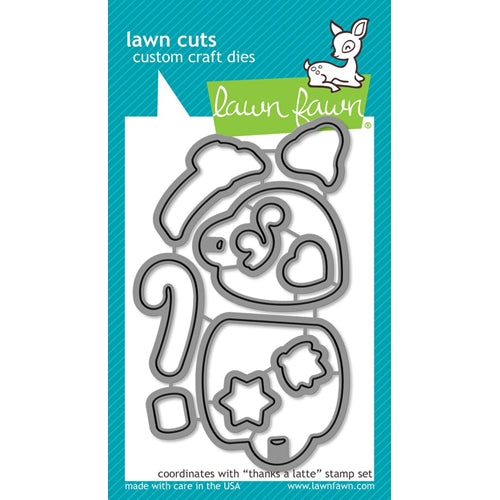 Simon Says Stamp! Lawn Fawn THANKS A LATTE Die Cuts LF1762