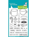 Simon Says Stamp! Lawn Fawn THANKS A LATTE Clear Stamps LF1761