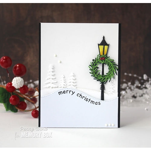 Simon Says Stamp! Memory Box HOLIDAY LAMP POST Craft Die 94041