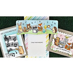 Simon Says Stamp! Lawn Fawn SET CRITTER CONCERT Clear Stamps and Dies MLFCC
