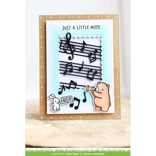 Simon Says Stamp! Lawn Fawn SET CRITTER CONCERT Clear Stamps and Dies MLFCC