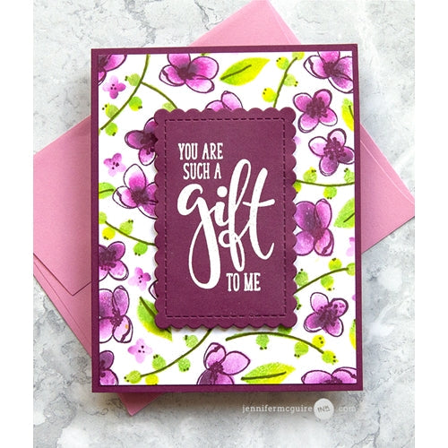 Simon Says Stamp! Honey Bee SCALLOP A2 CARD FRAMES Dies hbds-sa2 | color-code:ALT04
