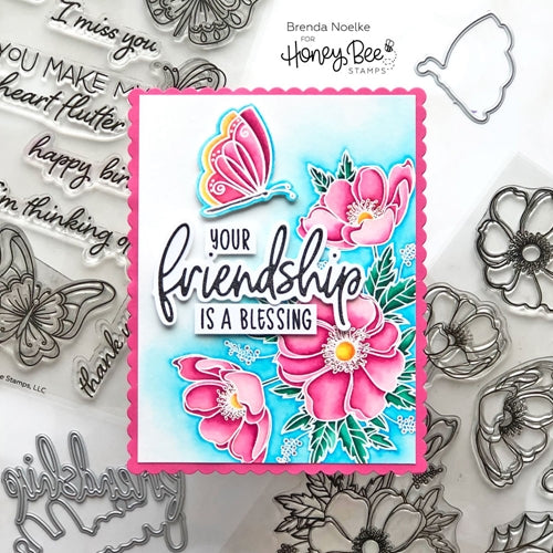 Simon Says Stamp! Honey Bee SCALLOP A2 CARD FRAMES Dies hbds-sa2 | color-code:ALT06