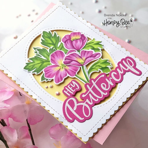 Simon Says Stamp! Honey Bee SCALLOP A2 CARD FRAMES Dies hbds-sa2 | color-code:ALT07