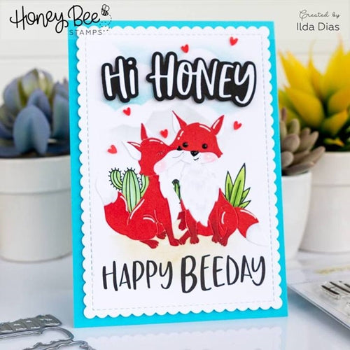 Simon Says Stamp! Honey Bee SCALLOP A2 CARD FRAMES Dies hbds-sa2