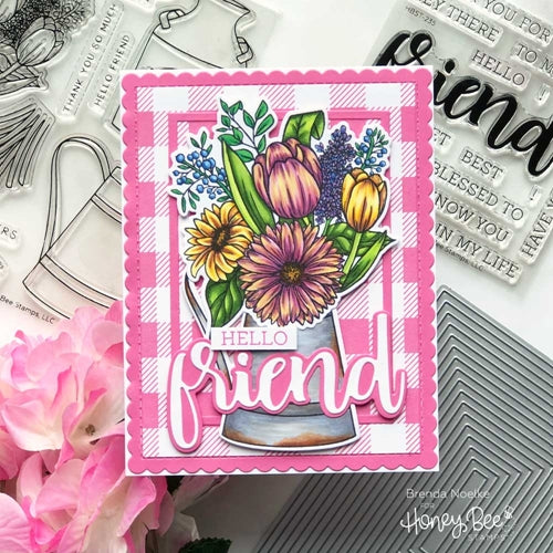 Simon Says Stamp! Honey Bee SCALLOP A2 CARD FRAMES Dies hbds-sa2 | color-code:ALT3