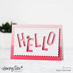Simon Says Stamp! Honey Bee SCALLOP A7 CARD FRAMES Dies hbds-sa7