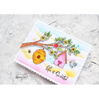 Simon Says Stamp! Honey Bee SCALLOP A7 CARD FRAMES Dies hbds-sa7