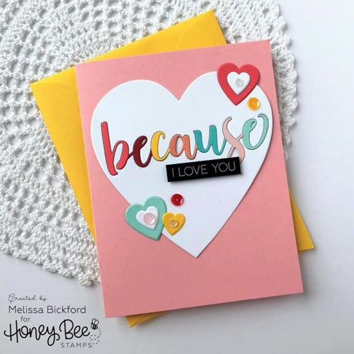 Simon Says Stamp! Honey Bee STACKING HEARTS Dies hbds-sth
