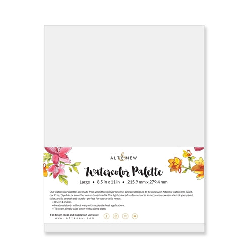 Simon Says Stamp! Altenew WATERCOLOR Clear Flat PALETTE LARGE ALT2131