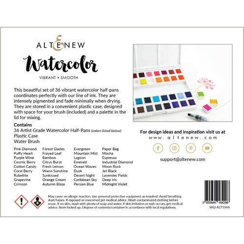 Simon Says Stamp! Altenew WATERCOLOR 36 PAN SET ALT1966