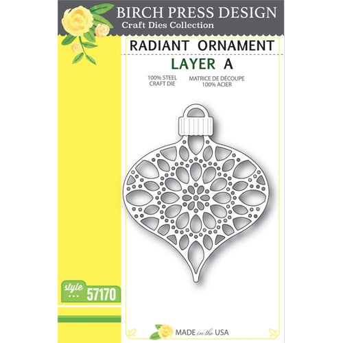Simon Says Stamp! Birch Press Design RADIANT ORNAMENT LAYER SET Craft Dies 56081