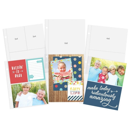 Simon Says Stamp! Simple Stories 6 x 8 POCKET PAGES MULTI PACK Snap 10439
