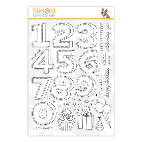 Simon Says Stamp! Simon Says Clear Stamps BIRTHDAY NUMBERS sss101886