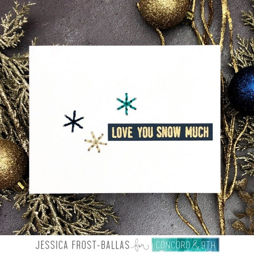 Simon Says Stamp! Concord & 9th SNOWFLAKES TURNABOUT Clear Stamp 10461 | color-code:ALT10