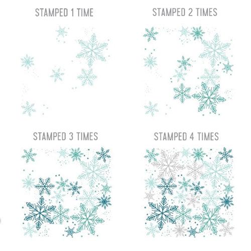 Simon Says Stamp! Concord & 9th SNOWFLAKES TURNABOUT Clear Stamp 10461