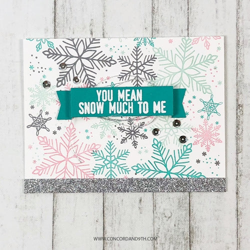 Simon Says Stamp! Concord & 9th SNOWFLAKES TURNABOUT Clear Stamp 10461