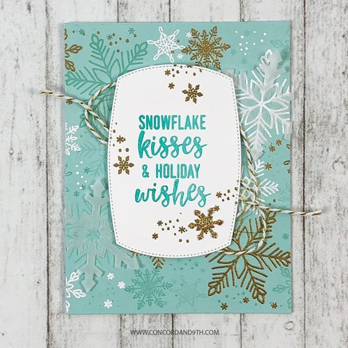 Simon Says Stamp! Concord & 9th SNOWFLAKES TURNABOUT Clear Stamp 10461