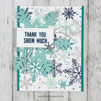 Simon Says Stamp! Concord & 9th SNOWFLAKES TURNABOUT Clear Stamp 10461