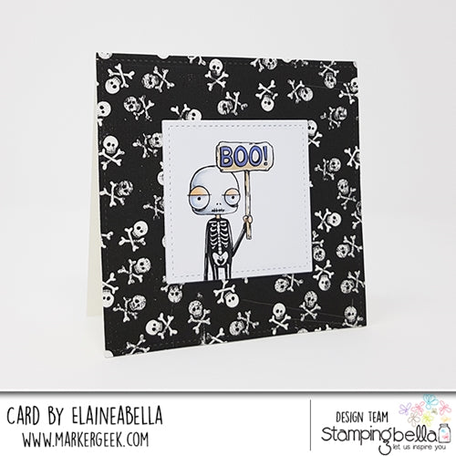 Simon Says Stamp! Stamping Bella Cling Stamp ODDBALL SKELETON eb725