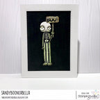 Simon Says Stamp! Stamping Bella Cling Stamp ODDBALL SKELETON eb725
