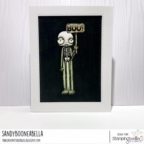 Simon Says Stamp! Stamping Bella Cling Stamp ODDBALL SKELETON eb725