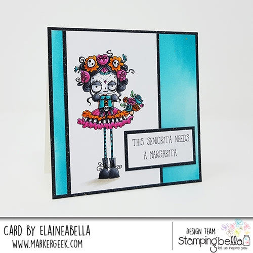 Simon Says Stamp! Stamping Bella Cling Stamp DAY OF THE DEAD ODDBALL eb731