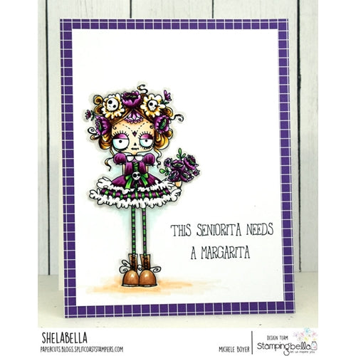 Simon Says Stamp! Stamping Bella Cling Stamp DAY OF THE DEAD ODDBALL eb731