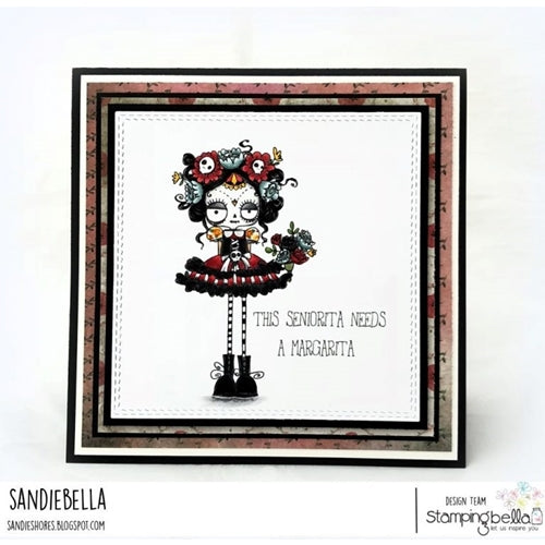 Simon Says Stamp! Stamping Bella Cling Stamp DAY OF THE DEAD ODDBALL eb731