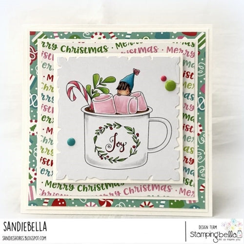 Simon Says Stamp! Stamping Bella Cling Stamp TEENY TINY TOWNIE HOT CHOCOLATE eb751