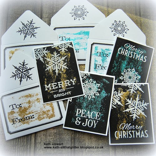 Simon Says Stamp! Tim Holtz Cling Rubber Stamps FESTIVE OVERLAY CMS357
