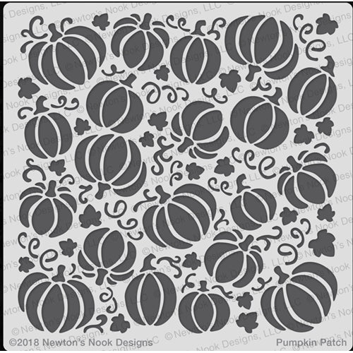 Simon Says Stamp! Newton's Nook Designs PUMPKIN PATCH Stencil NN1809T01
