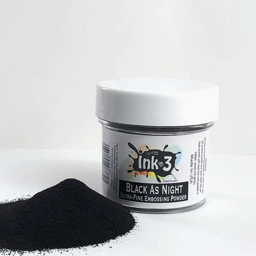 Simon Says Stamp! Inkon3 BLACK AS NIGHT Ultra Fine Embossing Powder 98779